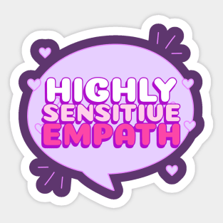 Highly sensitive empath empathy Sticker